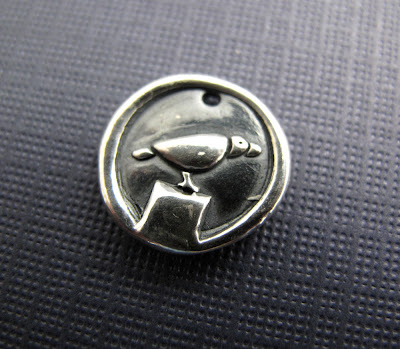 silver raven crow bird charm bracelet jewelry