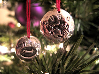 personalized picture frame Christmas ornament