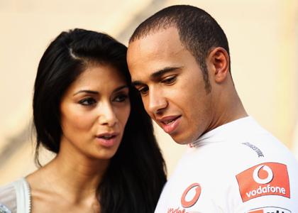 Free Wallpaper Freak Nicole Scherzinger And Lewis Hamilton At The Abu Dhabi Formula One Grand Prix