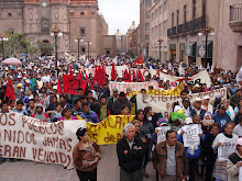 Marcha para exigir el cierre de MSX y demandas sociales.