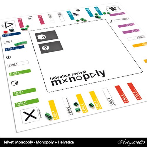 Helvet' Monopoly - Monopoly + Helvetica