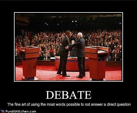 for polemic in debate,