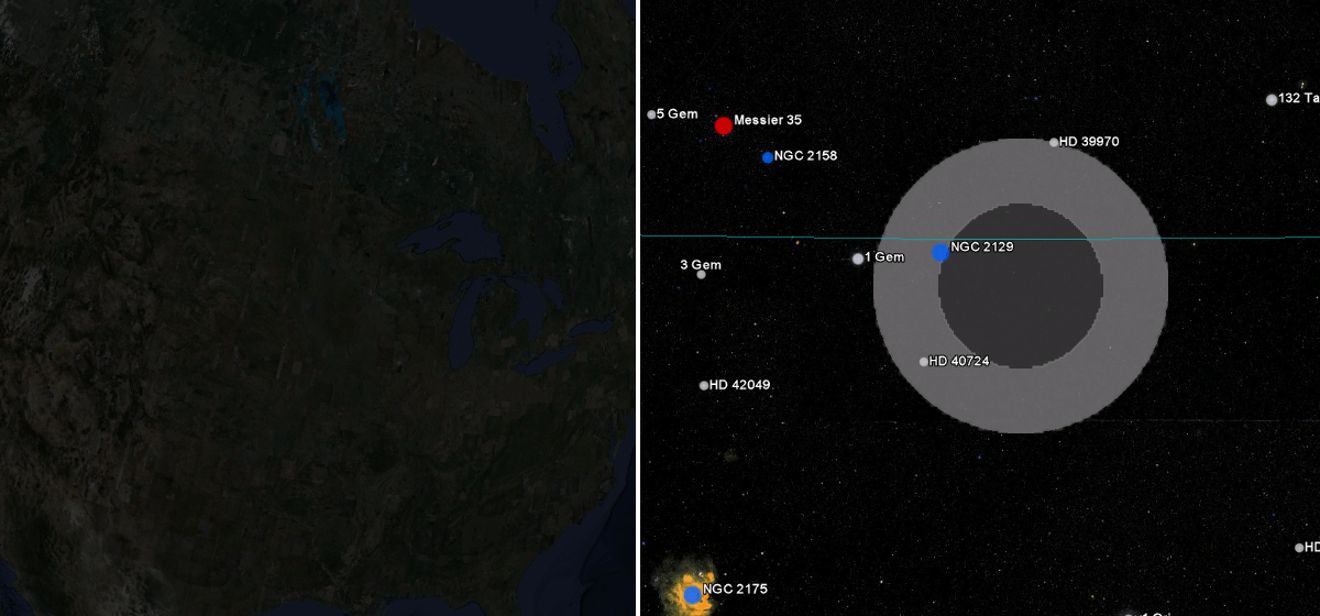 Maps Mania The Lunar Eclipse Simulator