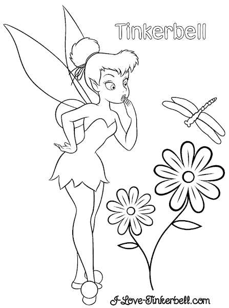 Disney Tinkerbell Coloring Pages