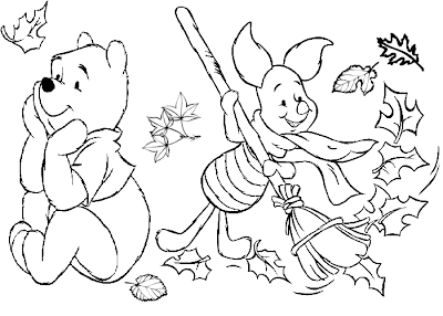 Disney Fall Coloring Pages