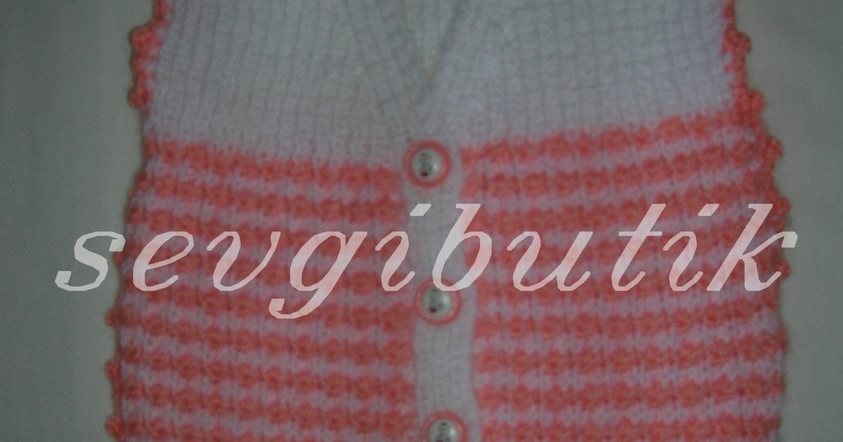 SEVGİ BUTİK iki renkli bebek yeleği