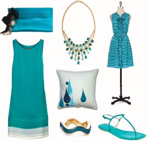 Mujeres Moda y Belleza: Toque sofisticado de color turquesa