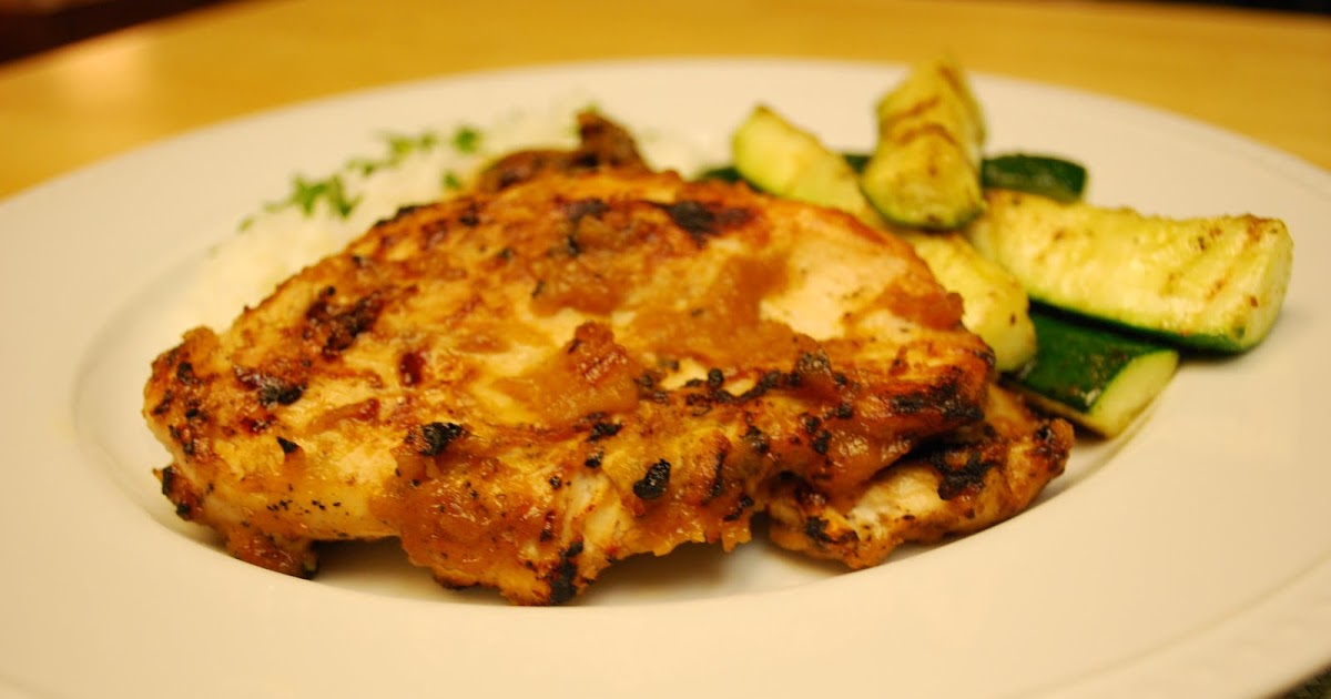 Simple Spice Sweet and Savory Grilled Chicken with Bourbon Peach BBQ