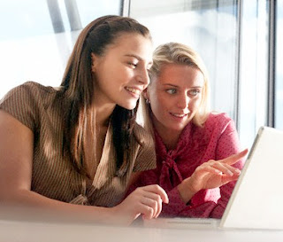 Sexy Women Discussing Passwords