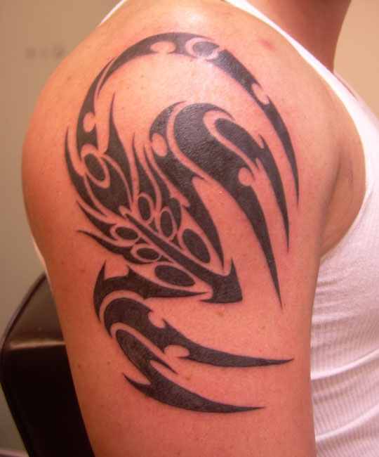tribal scorpion tattoo. Tribal Scorpion: These are