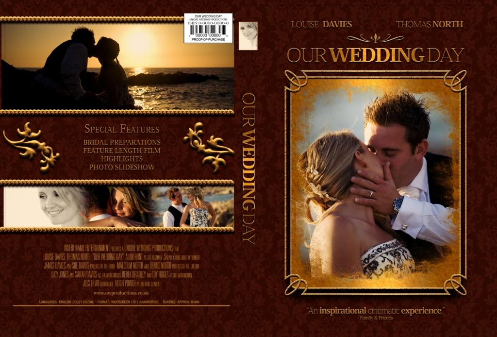 Below are two examples of Unique Wedding Productions new DVD cover designs