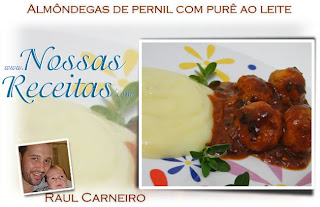 Receita de Almôndegas de Pernil com Purê ao Leite