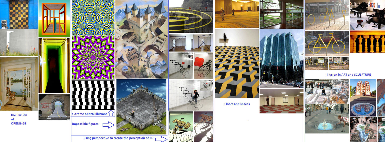 Optical illusions within