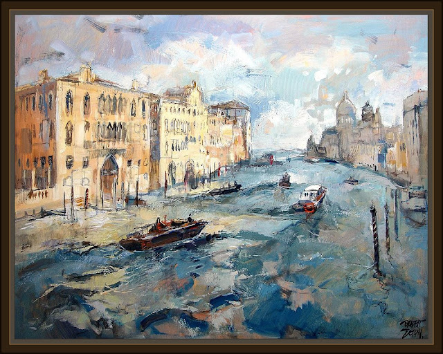 VENECIA-GRAN CANAL-VENEZIA-VENICE-PINTURAS-ERNEST DESCALS