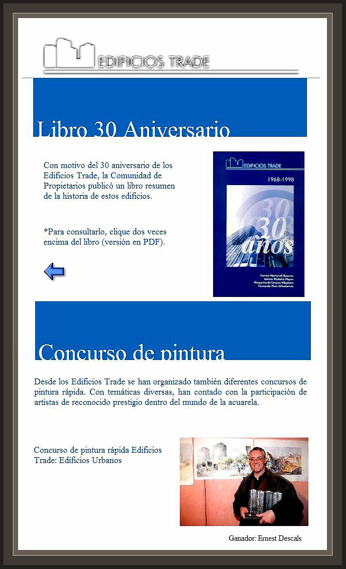 EDIFICIO TRADE-BARCELONA-ANIVERSARIO-LIBRO-PREMIOS-PINTURA-ACUARELAS-ERNEST DESCALS EDIFICIO TRADE-BARCELONA-ANIVERSARIO-LIBRO-PREMIOS-PINTURA-ACUARELAS-ERNEST DESCALS