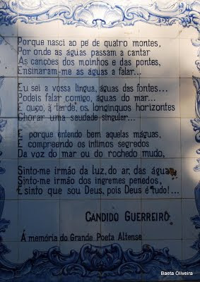 Homenagem a Cândido Guerreiro, Alte. Foto de Novembro de 2008