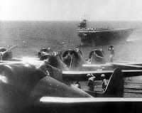 Japanese Val bombers prepare to take off
