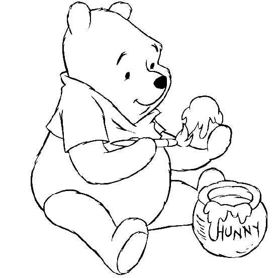dibujos y colorear colorear dibujos de winnie the pooh