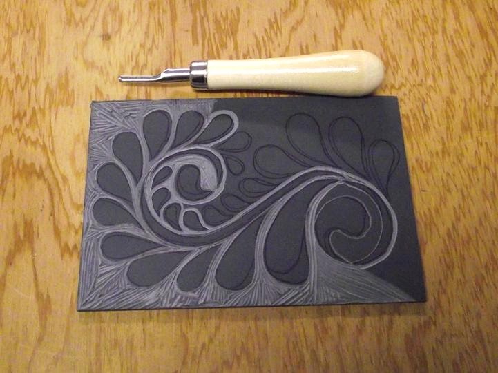 The Quilt Rat Lino Cutting