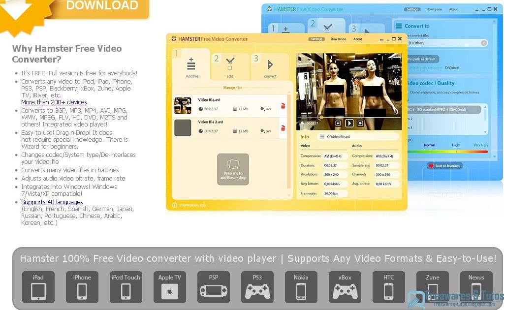 Hamster free video converter pour mac