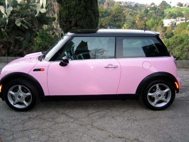 mini cooper pink