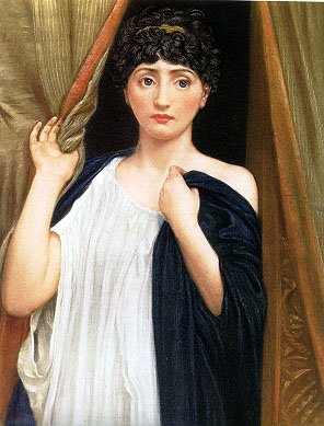 Heroines of Shakespeare in Paintings, Edward J. Poynter. Cressida, oil painting