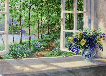 Summer Paintings by Stephen Darbishire, contemporary British artists, oil painting, canvas painting