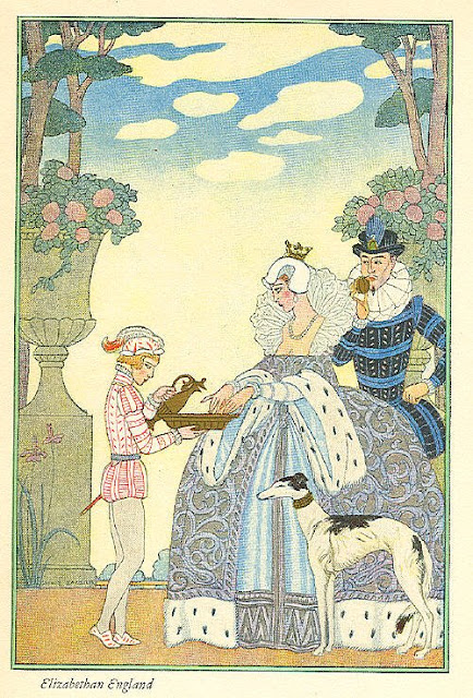 George Barbier fashion illustration,French artist George Barbier, Art Deco fashion illustration