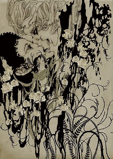 Aya Kato, Japanese illustrator,graphics,Art Nouveau