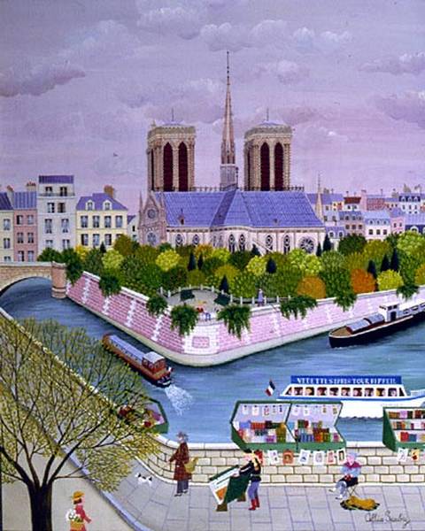 Paintings by French Naive Artist Cellia Saubry