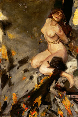 Albert von Keller. Descent into Hell, 1912