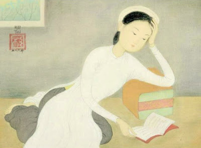 Beautiful Women in Painting by Vietnamese Artist Mai Trung Thu