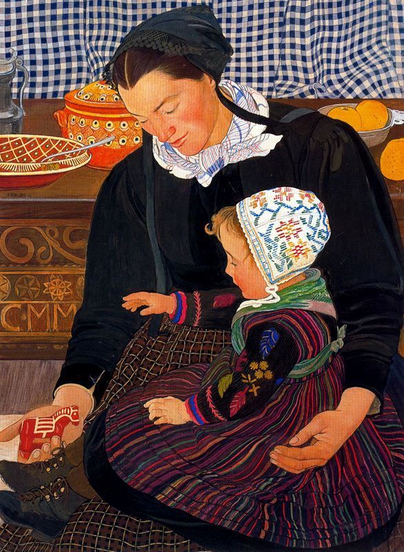 Painting by Ernest Bieler Swiss Painter