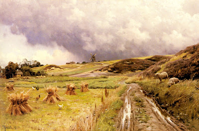 Landscape Painting by Peder Monsted Danish Artist