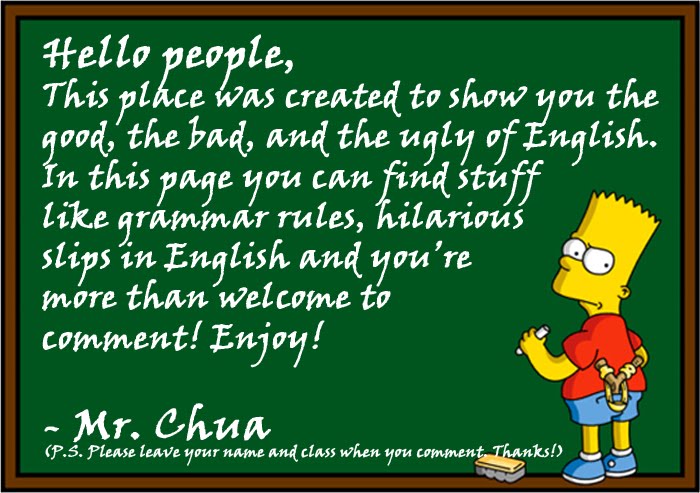 Mr. Chua's Online English Classroom