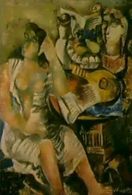 Les femmes en peinture... - Page 5 Femme+à+la+mandoline+1932,+valentine+henriette+prax