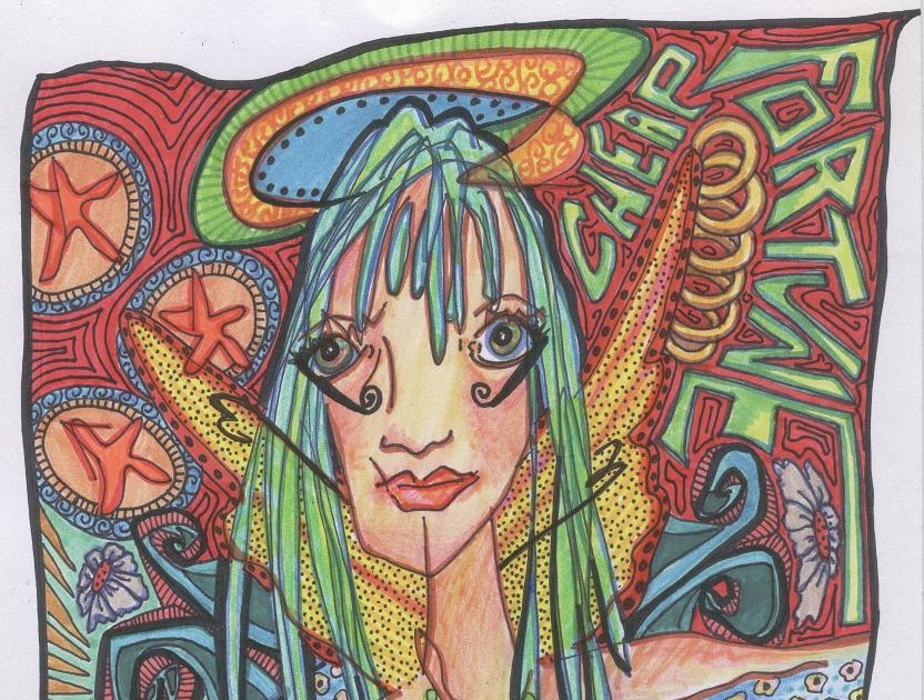 Just Give Me Peace: Drawing in the Dark, Singleton 2008 Hippie Art