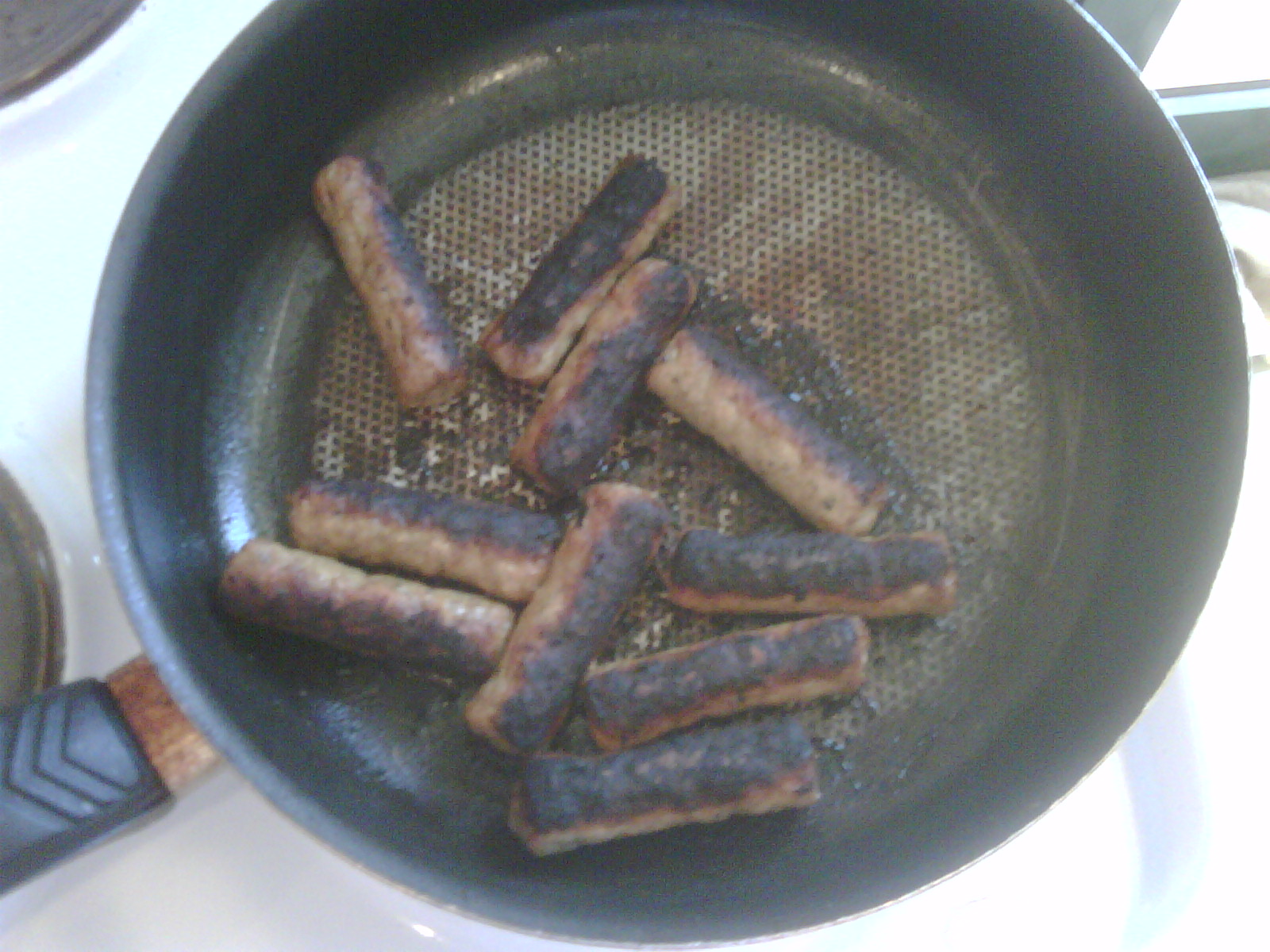 burnt sausage