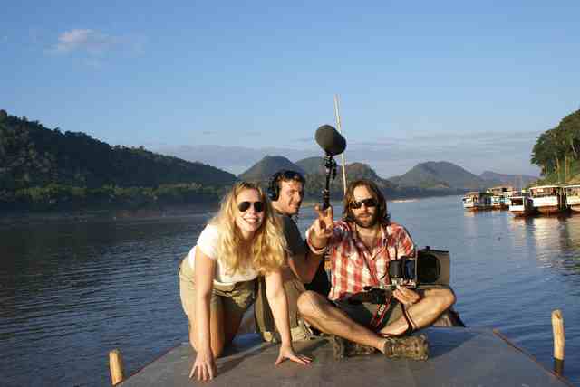 De crew op de Mekong
