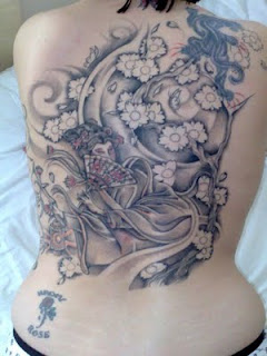 Japanese Tattoos, Female Tattoos, Geisha Tattoos, Back Piece Tattoos, Back Body Tattoos, Japanese Geisha Tattoo