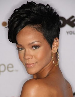 Rihanna Hairstyle With Black Short Hair Cut Gallery Picture 7