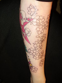 Calf Japanese Tattoos With Image Cherry Blossom Tattoo Designs Especially Calf Japanese Cherry Blossom Tattoo Gallery Picture 3