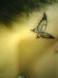 Picture Sexy Girls Tattoo With Neck Butterflies Tattoo Designs 1