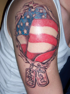 Shoulder Patriotic Tattoo Design