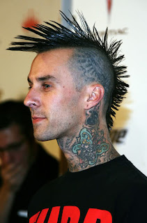 Travis Barker Hair With Fanned Mohawk Hairstyles 4