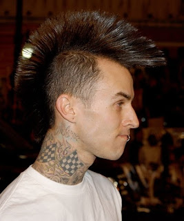 Travis Barker Hair With Fanned Mohawk Hairstyles 2
