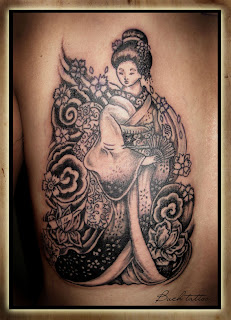 Japanese Tattoo Designs With Image Backpiece Female Tattoo With Japanese Geisha Tattoo Design Picture 3