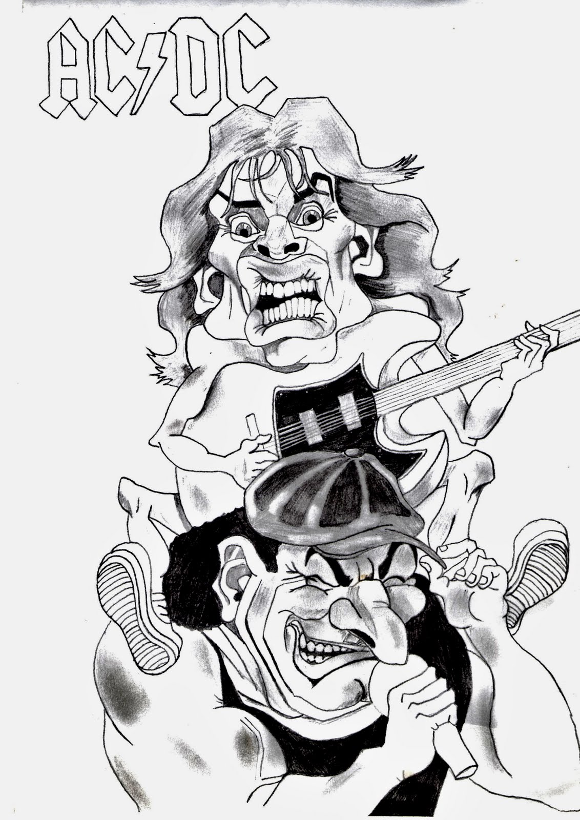 Caricaturas De Rock Ac Dc