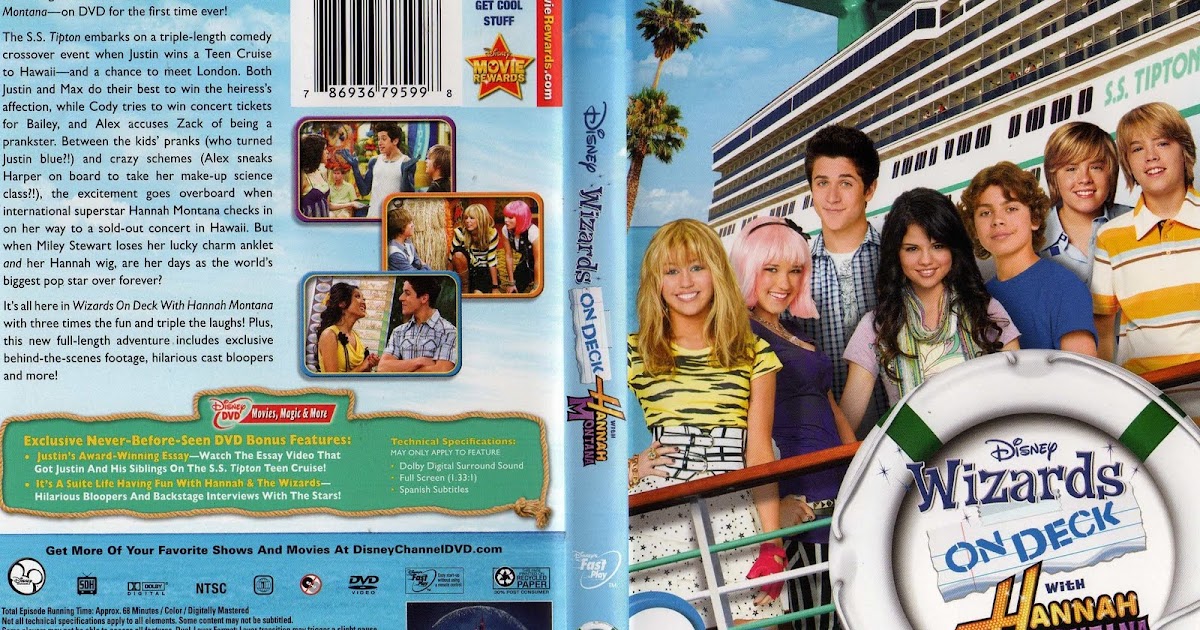 Assistir Feiticeiros A Bordo Com Hannah Montana Disney Teen Xd Exclusivo Capa Do Dvd De Os Feiticeiros A