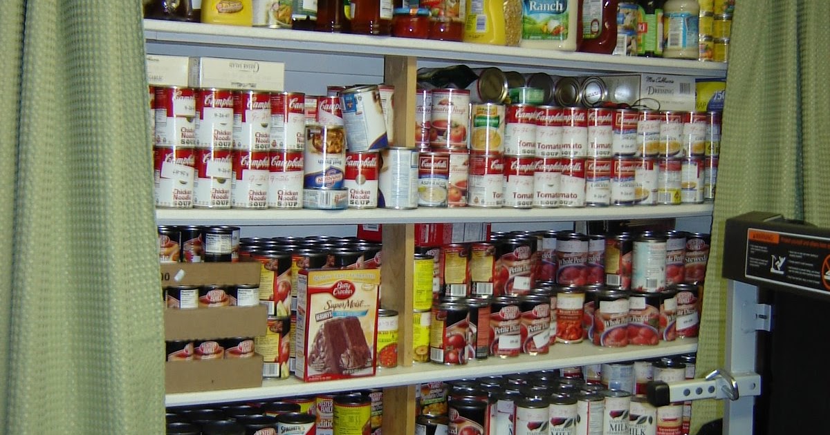Prepared LDS Family Pictures of Food Storage Shelves, Pantries and Rooms